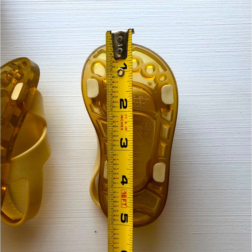 Mini Melissa Kids Yellow Sandals - Picture 4 of 5
